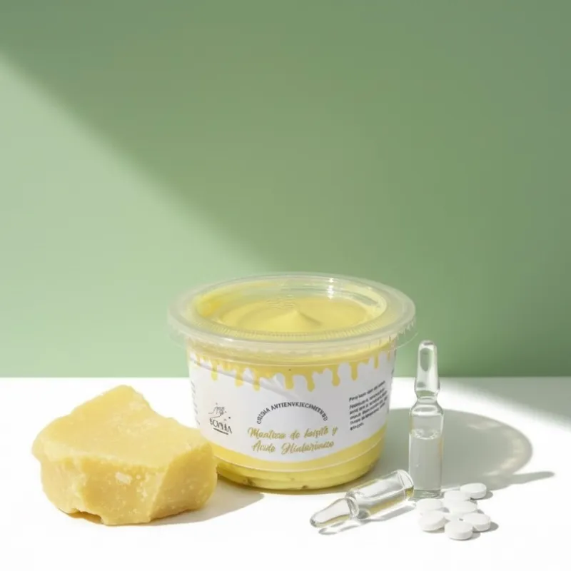 Crema Antienvejecimiento de Manteca de Karité y Ácido Hialurónico