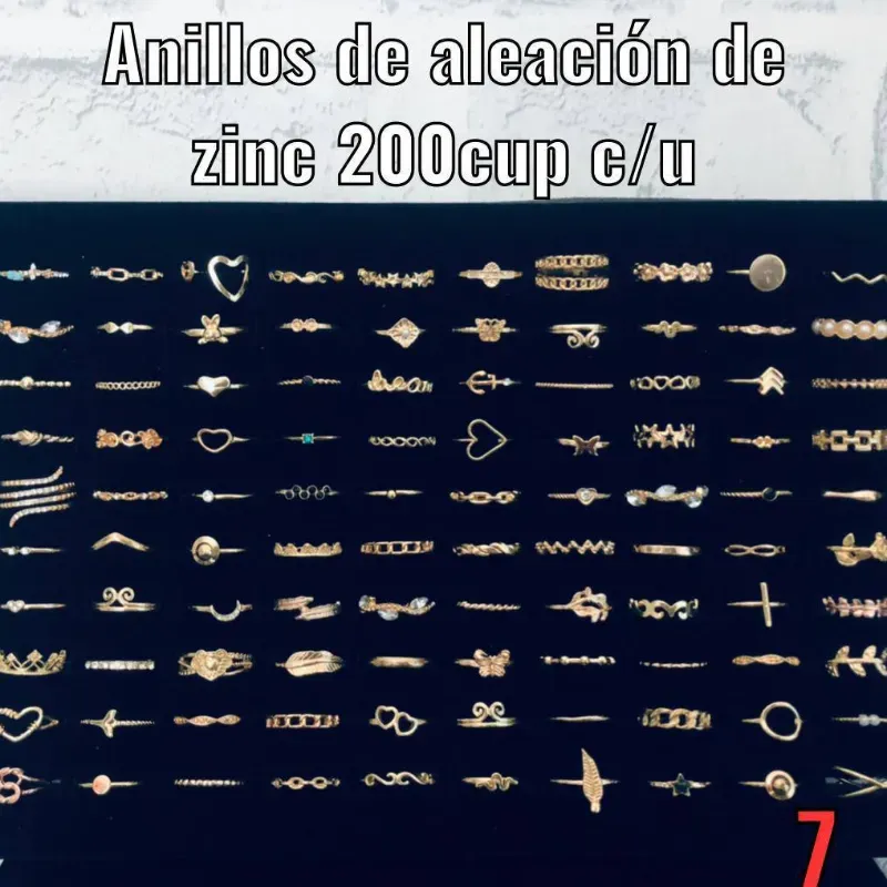 Anillos de aleación de zinc