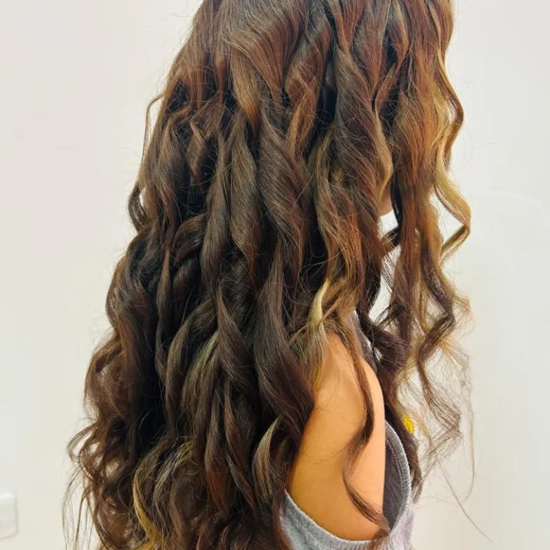 Peinados con planchas/ ondas ( pelo largo)