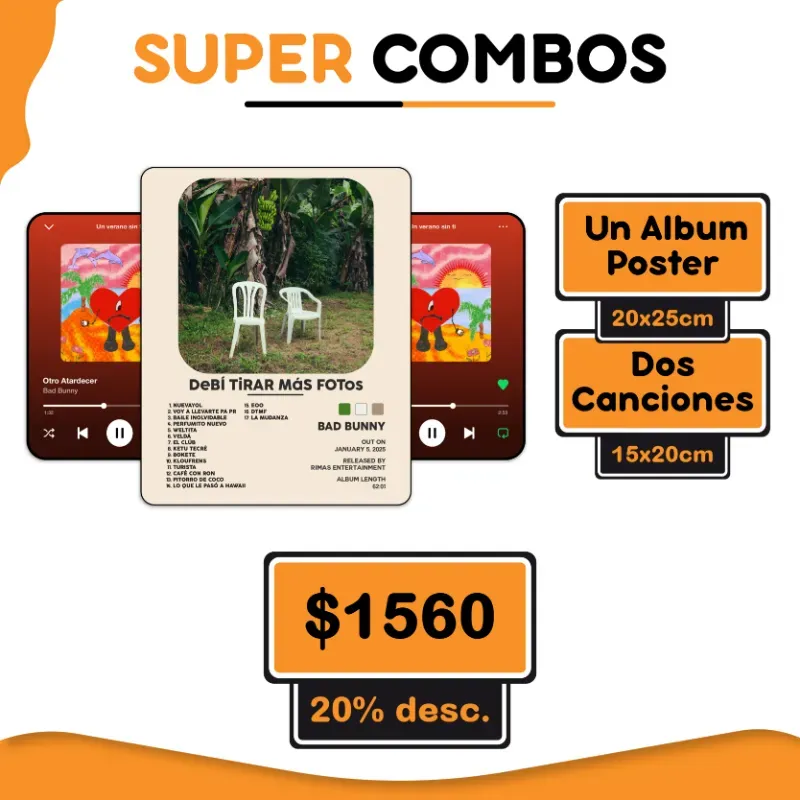 1 Album Poster + 2 Canciones