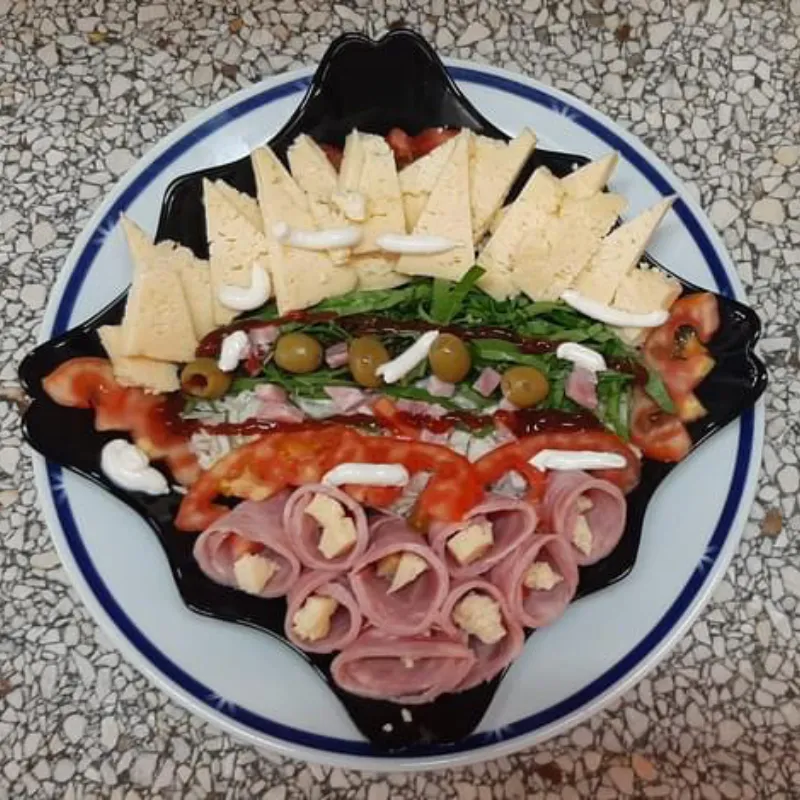 Entremés Jamón y queso Gouda