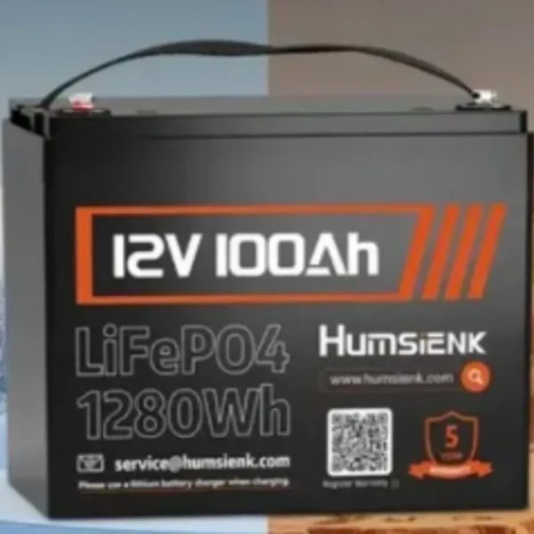 Humsienk 12V 100Ah 1280WH