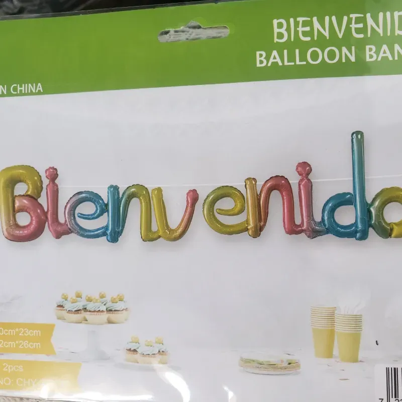 Set de globos Bienvenido