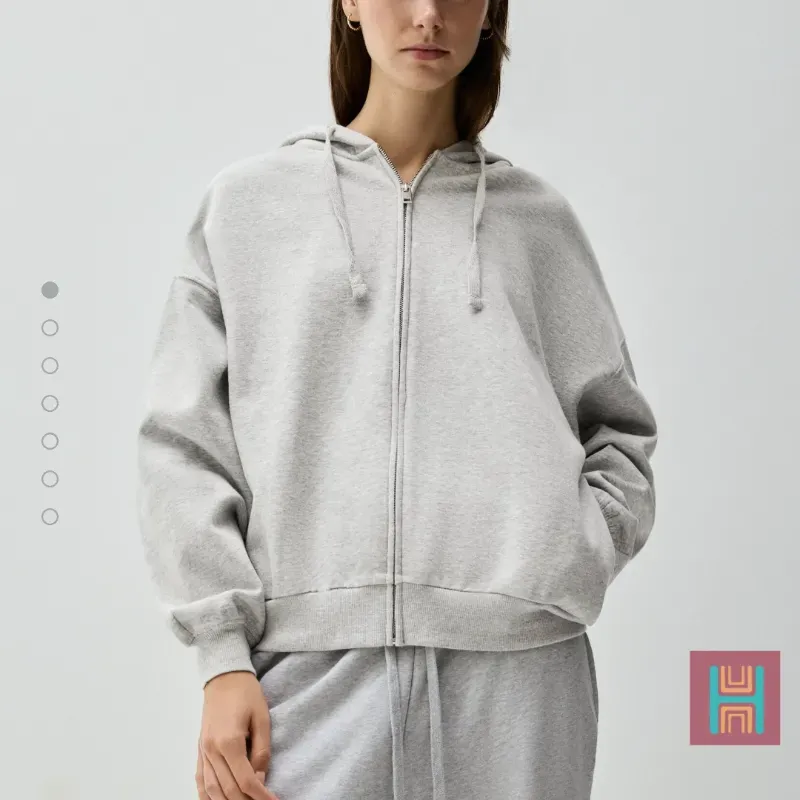 SUDADERA CREMALLERA OVERSIZE GRIS 0090