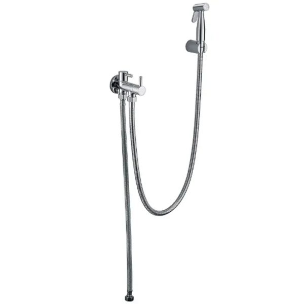 Conjunto llave WC con grifo higiénico, flexo y soporte
