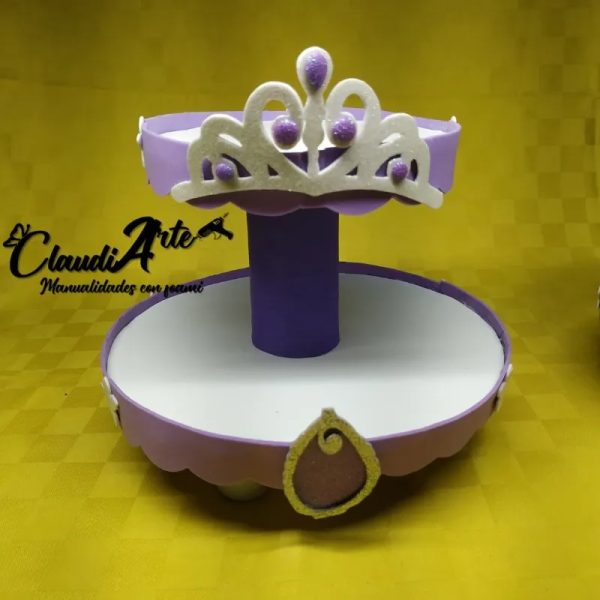 Base para Cupcakes (2 pisos) (Princesa Sofía)