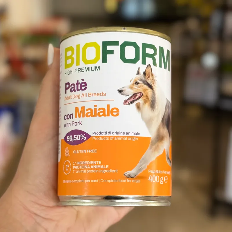 Paté de cerdo para perros