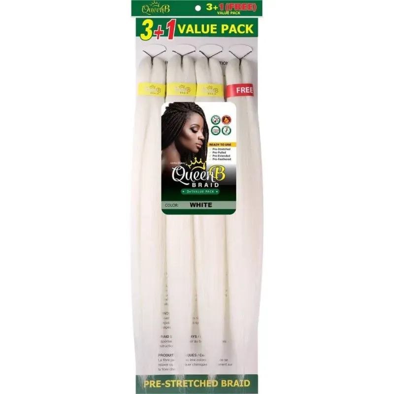 Cabello  Kanekalon de 50 pulgadas # WHITE