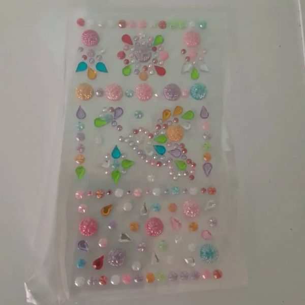 Stickers medias perlas varias formas varios colores 2