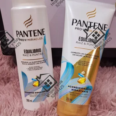 Juego d shampo y acondicionador Pantene Pro-V Equilibrio Raiz y puntas