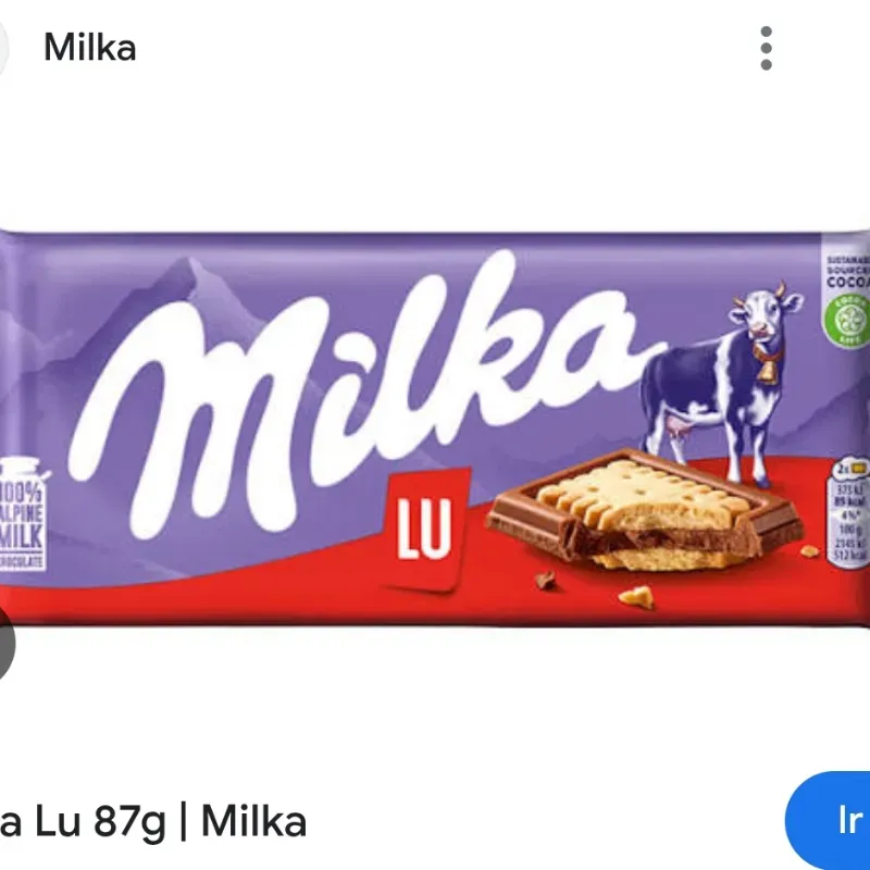 Chocolate Milka Lu