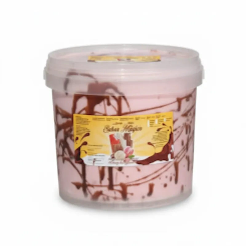 Tina de Helado Sabor Fresa Bombón