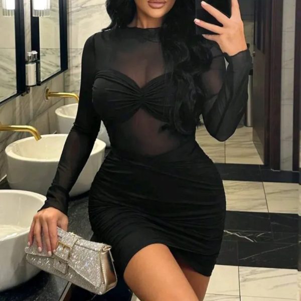  Vestido de mangas largas