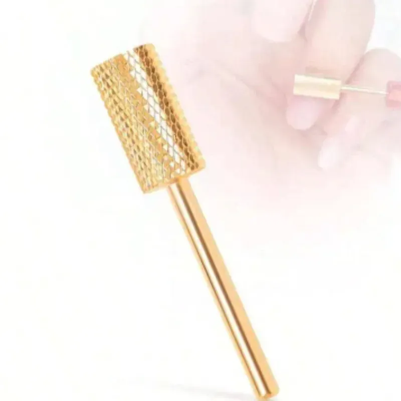 AN4>Broca Naranja Cilindrica Dorada