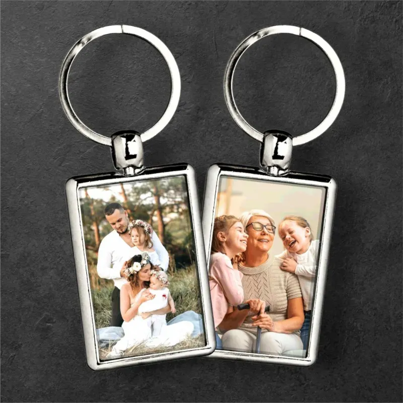 Llaveros metalico rectangular