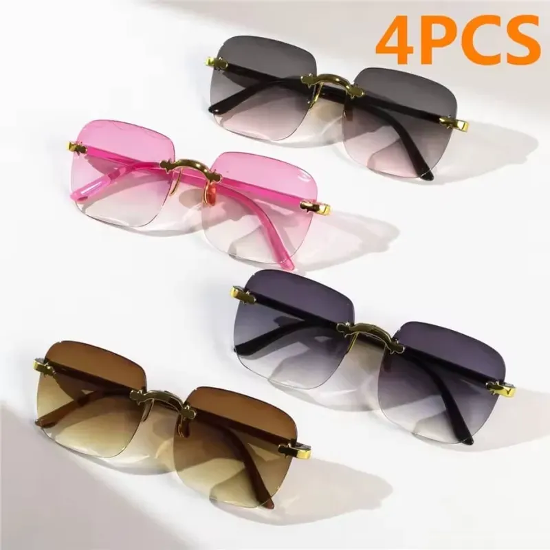 gafas de sol cuadradas sin montura