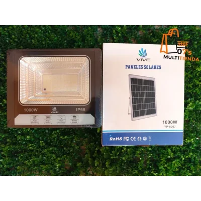 ☀️ Lámpara solar 1000W con panel independiente