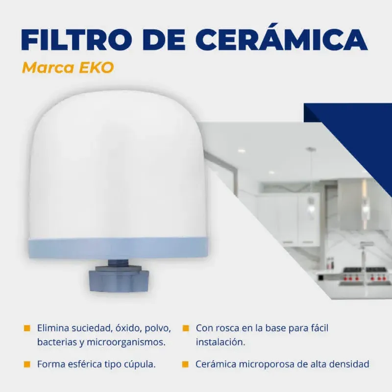 REPUESTO FILTRO DE CERÁMICA TIPO DOMO EKO (FAD)