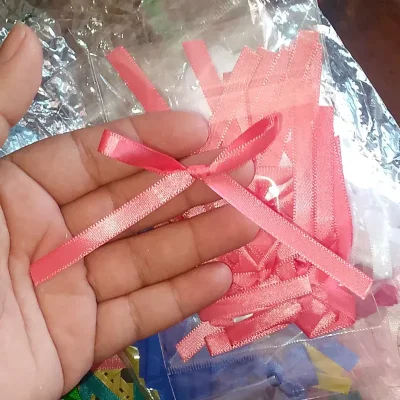 Lazos rosa salmón para estilo coquette  x15