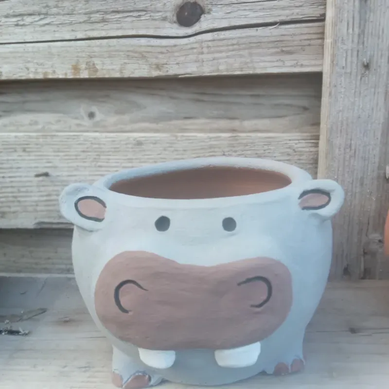 Maceta hipopótamo