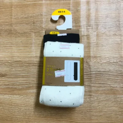 Medias pantis color negro y blanco