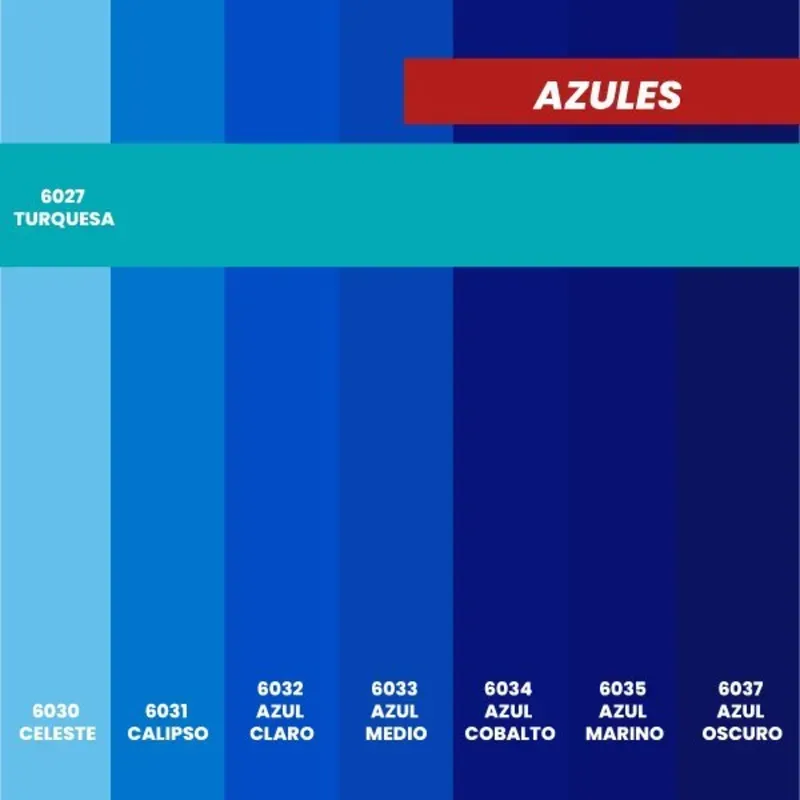 Vinilo de corte azul