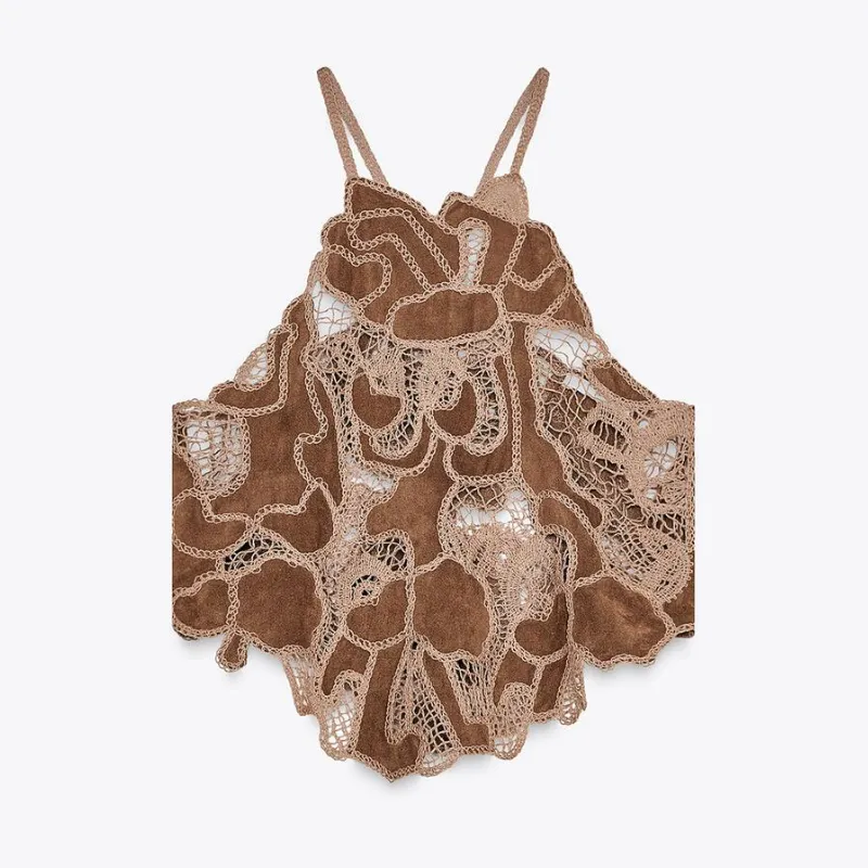 Top Efecto Ante Crochet