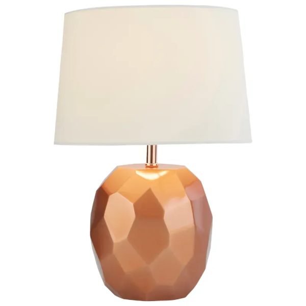 Lampara de mesa - Estilo cobre lustrado