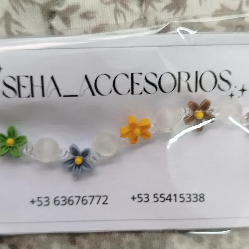 Pulsera de flores