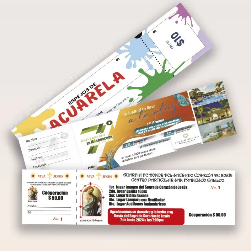 Talonario 1/4 color ESPECIAL