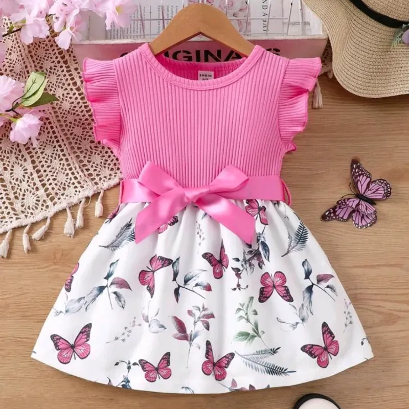  Vestido de mariposas — 2-3 años