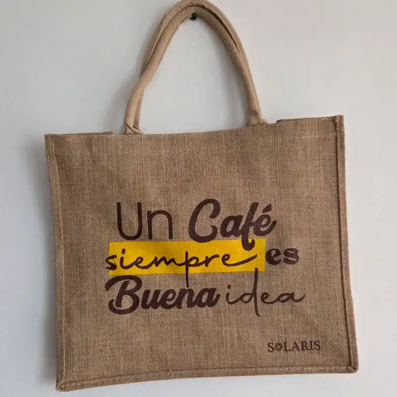 Bolso de yute un buen café