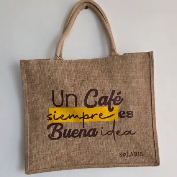 Bolso de yute un buen café