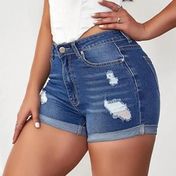  Short de mezclilla oscura 