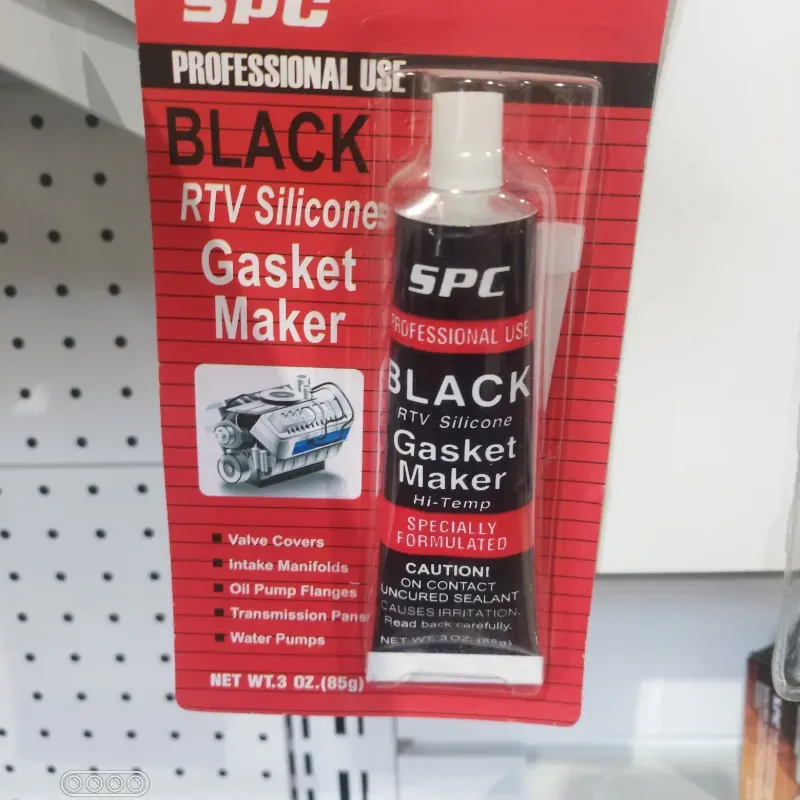 Silicona de temperatura negra