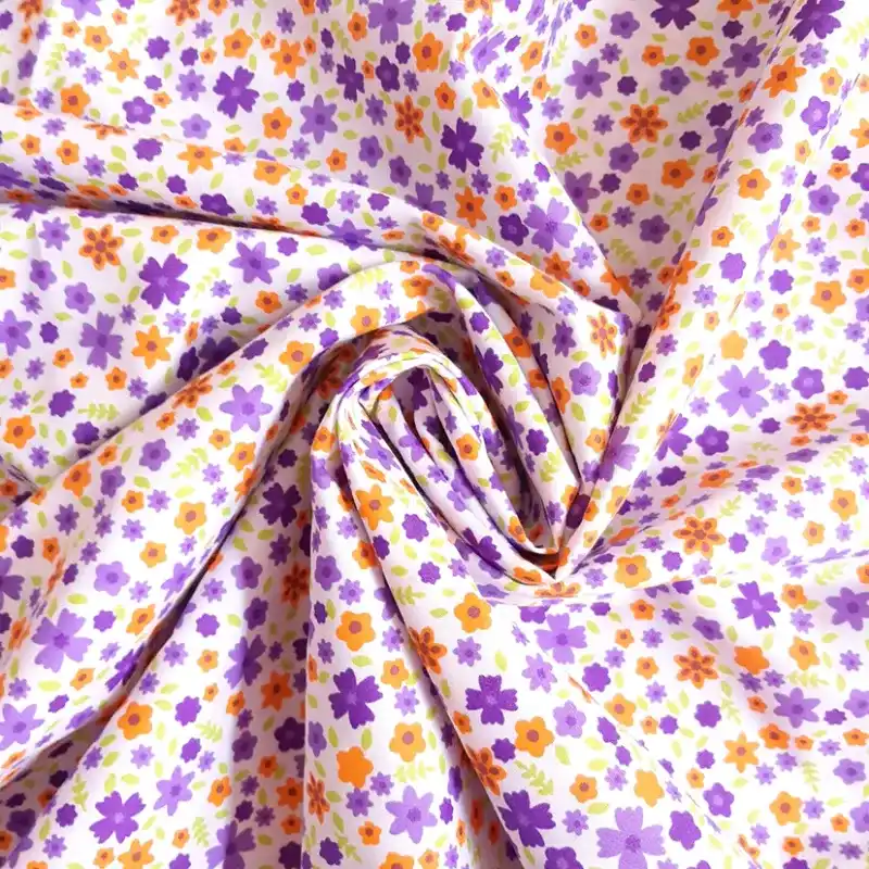 dacron florecitas tono cálido