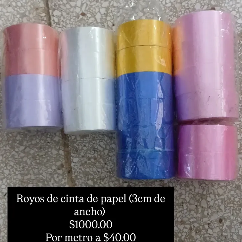 Royos de cinta de papel