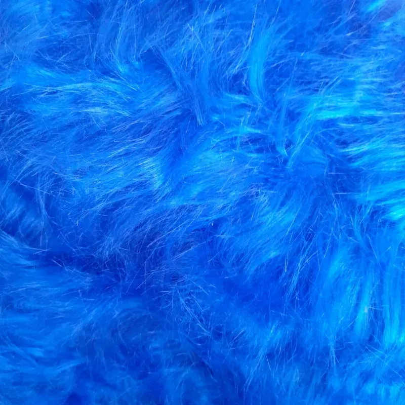 Tela peluche largo AZUL