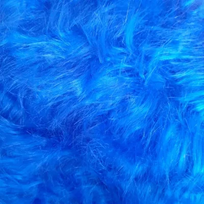 Tela peluche largo AZUL