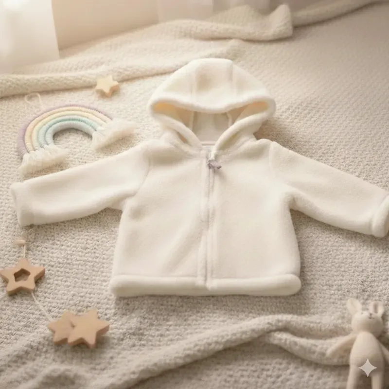 Abrigo c/ gorro y cremallera