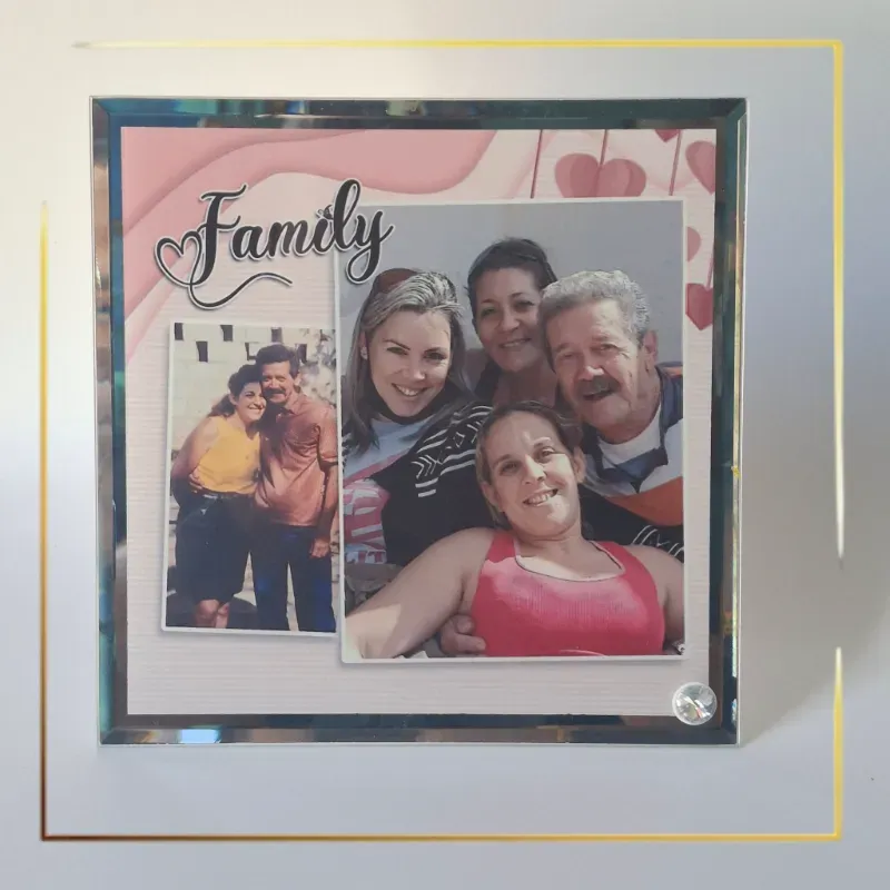 Portarretratos de cristal