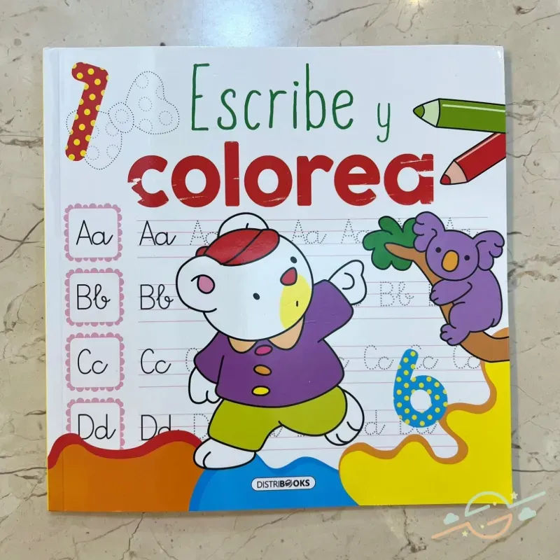 Libro para aprender a escribir y colorear