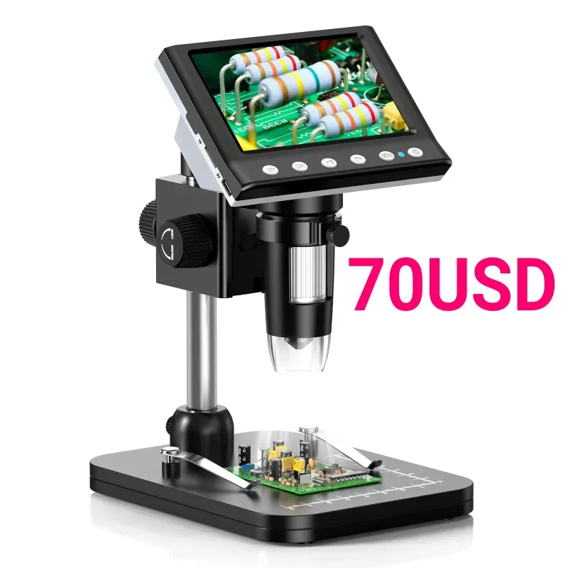  Microscopio Digital RIEVBCAU DM7 4.3" 1000X 1080P