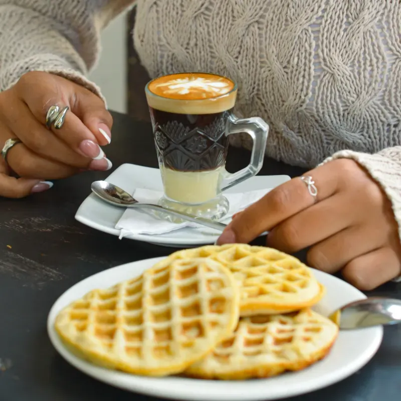 Waffles y cafecito para el invierno ❄️