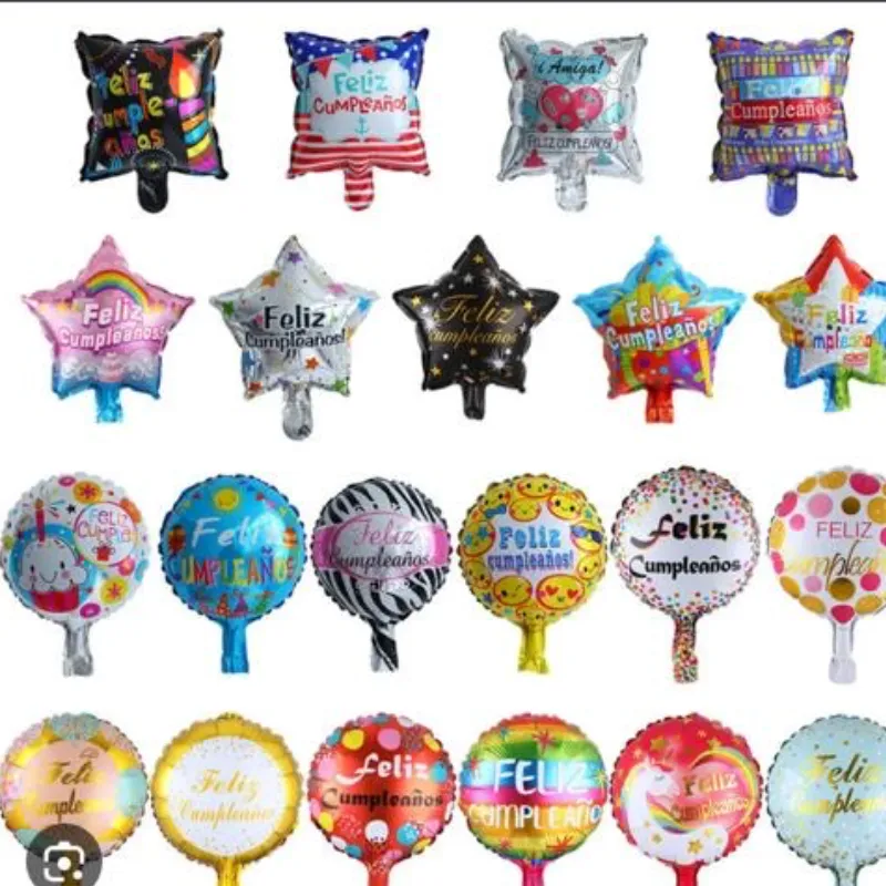 Globos metálicos para cumpleaños