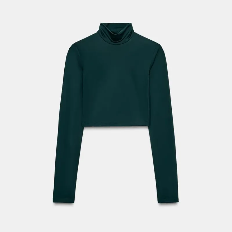 Camiseta crop poliamida