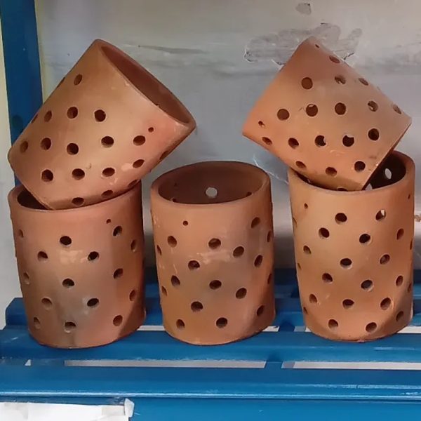 Maceta tubo para orquídea o platicerium