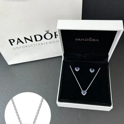 Conjunto de Corazones Azules