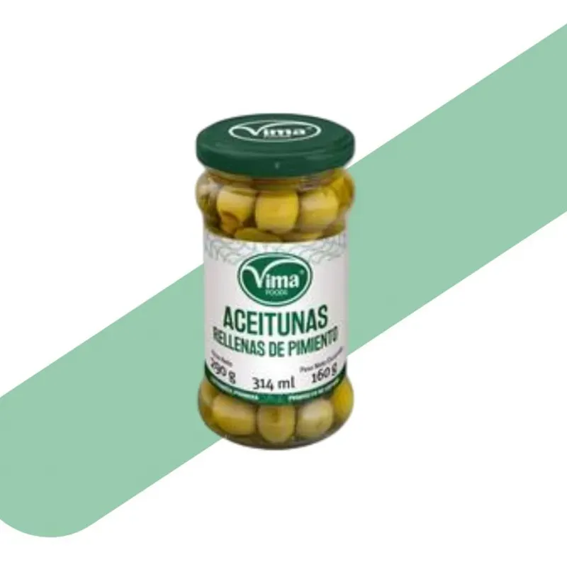 Aceitunas Rellenas de Pimiento  Vima