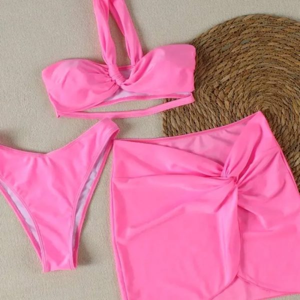  Bikini con falda — Rosado